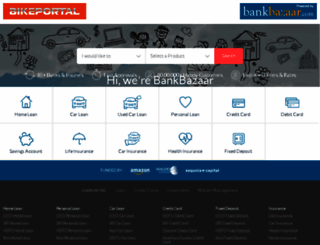bikeportal.bankbazaar.com screenshot