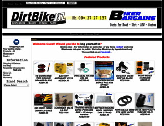 bikerbargains.co.nz screenshot