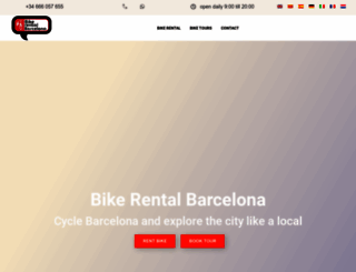 bikerentalbarcelona.com screenshot