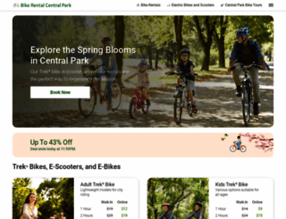 bikerentalcentralpark.com screenshot