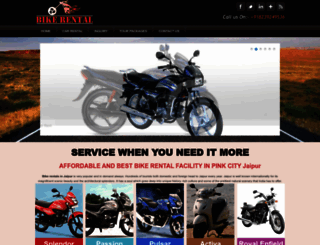 bikerentaljaipur.com screenshot
