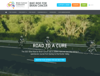 bikerideforbraincancer.com.au screenshot