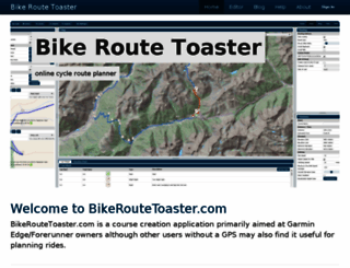 bikeroutetoaster.com screenshot