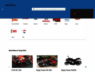 bikersdunia.com screenshot