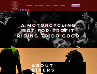 bikersforgood.com screenshot