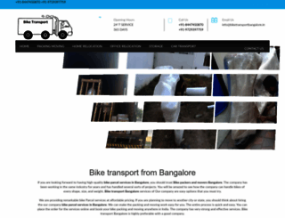 biketransportbangalore.in screenshot