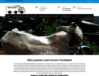 biketransportfaridabad.in screenshot