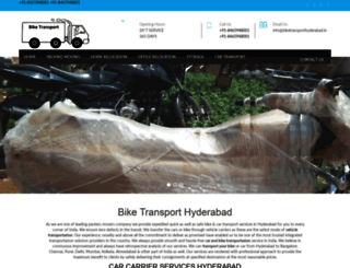 biketransporthyderabad.in screenshot