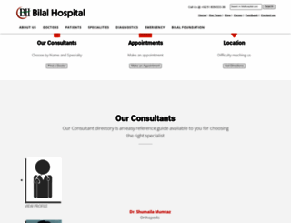 bilalhospital.com screenshot