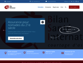 bilansanteinternational.com screenshot