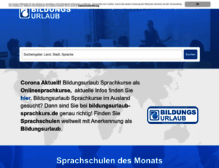 bildungsurlaub-sprachkurs.de screenshot