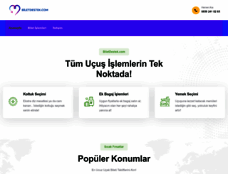 biletdestek.com screenshot