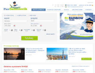bilety.pansamolocik.pl screenshot