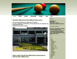 billard-club-luzern.com screenshot