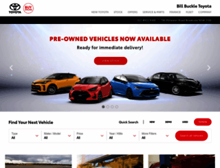 billbuckletoyota.com.au screenshot