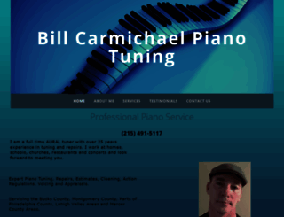 billcarmichaelpianotuning.com screenshot