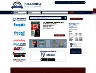 billerica.mvlc.org screenshot