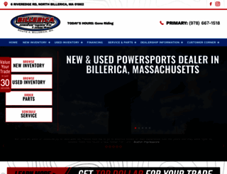 billericamotorsports.com screenshot