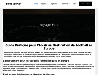billet-sport.fr screenshot