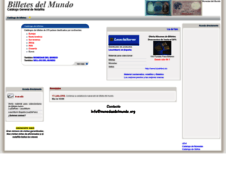 billetesdelmundo.org screenshot