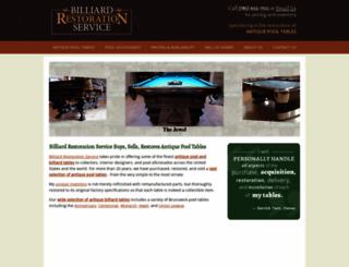 billiardrestoration.com screenshot