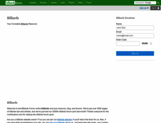 billiardsforum.info screenshot