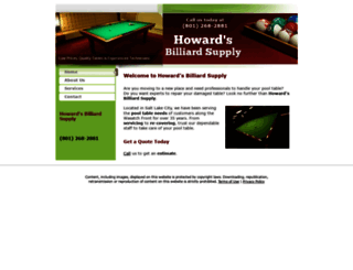 billiardsutah.net screenshot