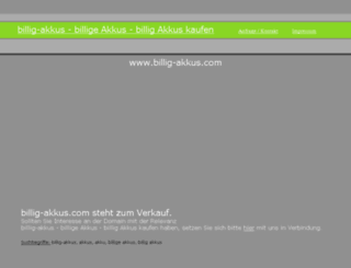 billig-akkus.com screenshot