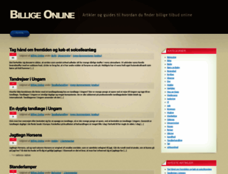 billige-online.dk screenshot