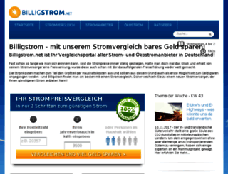 billigstrom.net screenshot