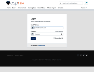 billing.aspnix.com screenshot