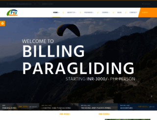 billingparagliding.com screenshot