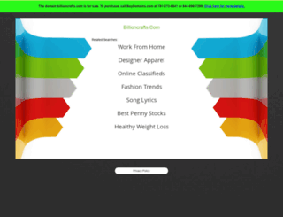 billioncrafts.com screenshot