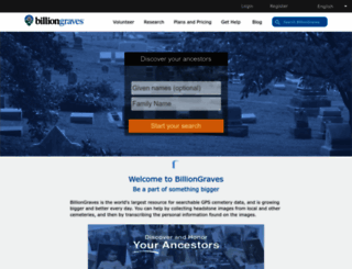 billiongraves.com screenshot