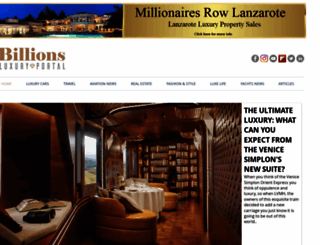 billionsluxuryportal.com screenshot