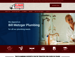 billmetzgerplumbing.com screenshot