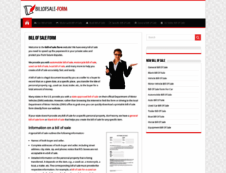 billofsale-form.com screenshot