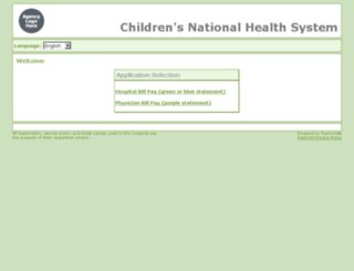 billpay.childrensnational.org screenshot