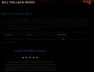 billpollackmusic.com screenshot