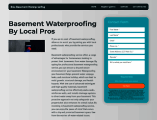 billsbasementwaterproofing.com screenshot