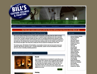 billscustomceilings.com screenshot