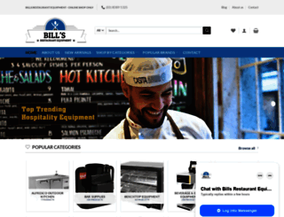 billsrestaurantequipment.com.au screenshot