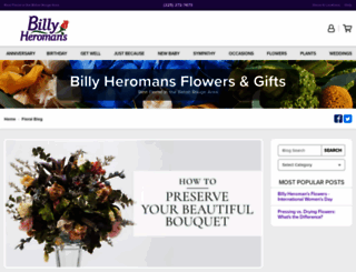 billyheromans.flowermanager.net screenshot