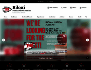 biloxischools.schoolwires.net screenshot