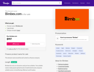 bimbex.com screenshot