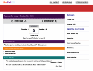 bimcal.com screenshot