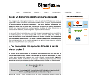 binarias.info screenshot