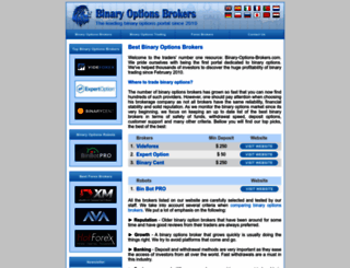 binary-options-brokers.com screenshot