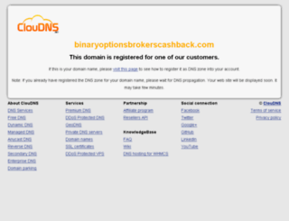 binaryoptionsbrokerscashback.com screenshot