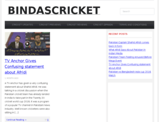 bindascricket.com screenshot